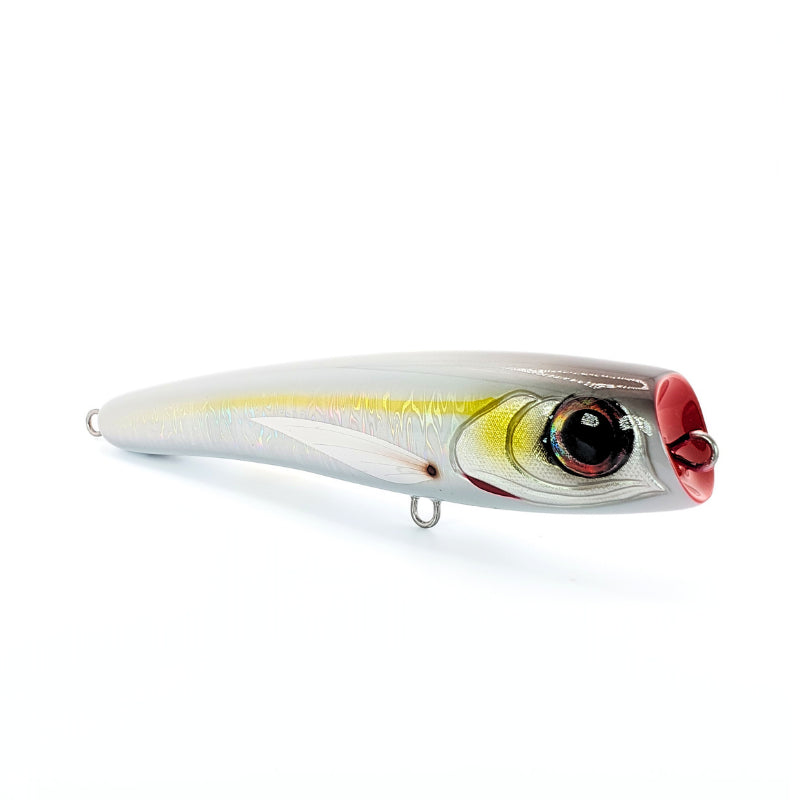 Diving Popper | Dakochan | White-Knight One - baitballerfish